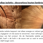 Volledige isolatie decoratieve houten lambrisering voor buitensauna